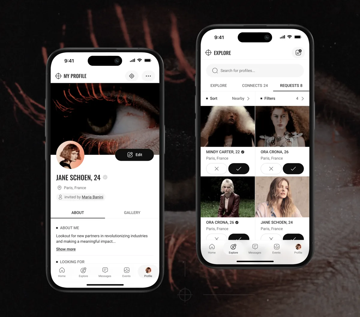 Meridian networking app