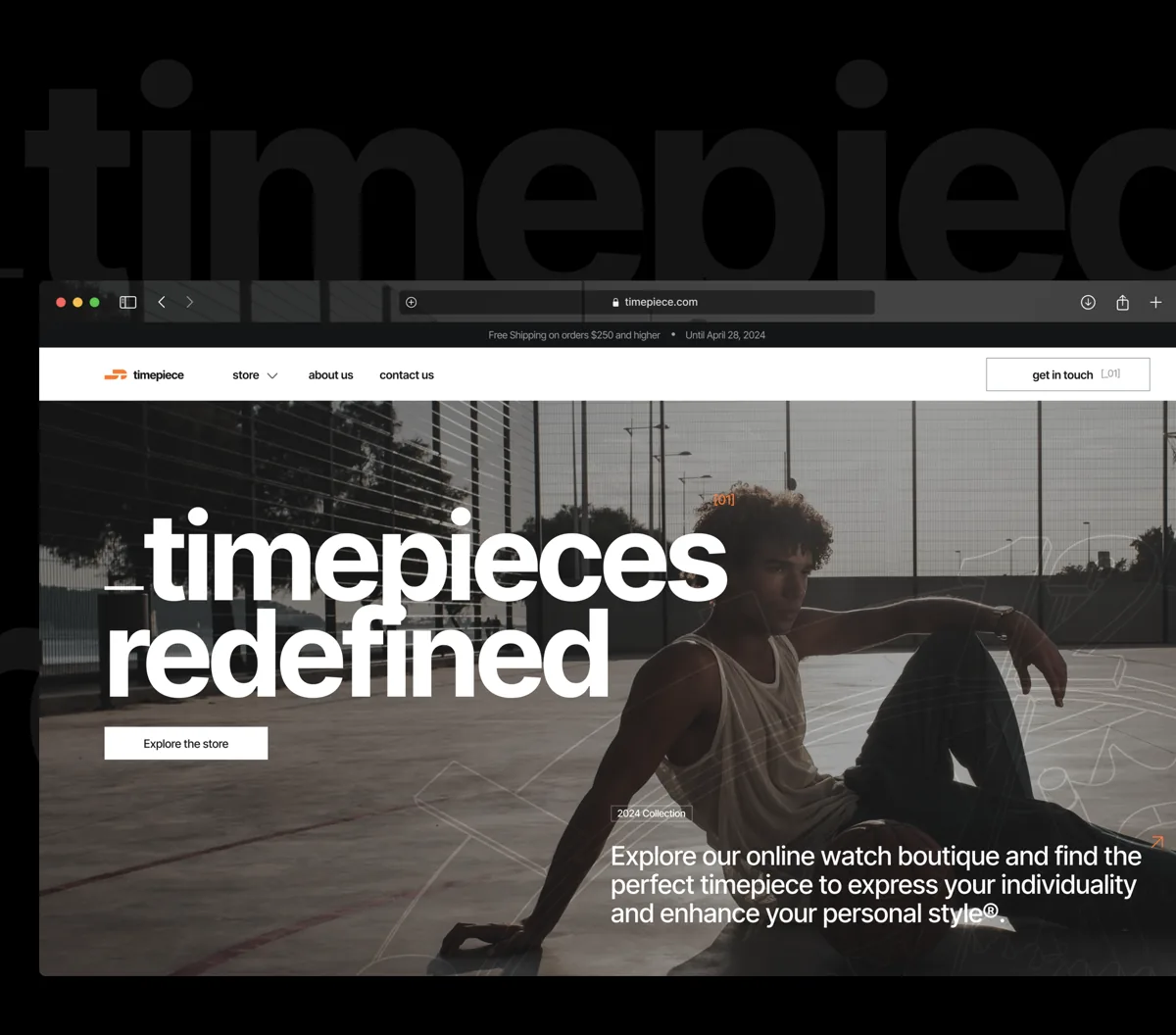 Timepiece watch boutique